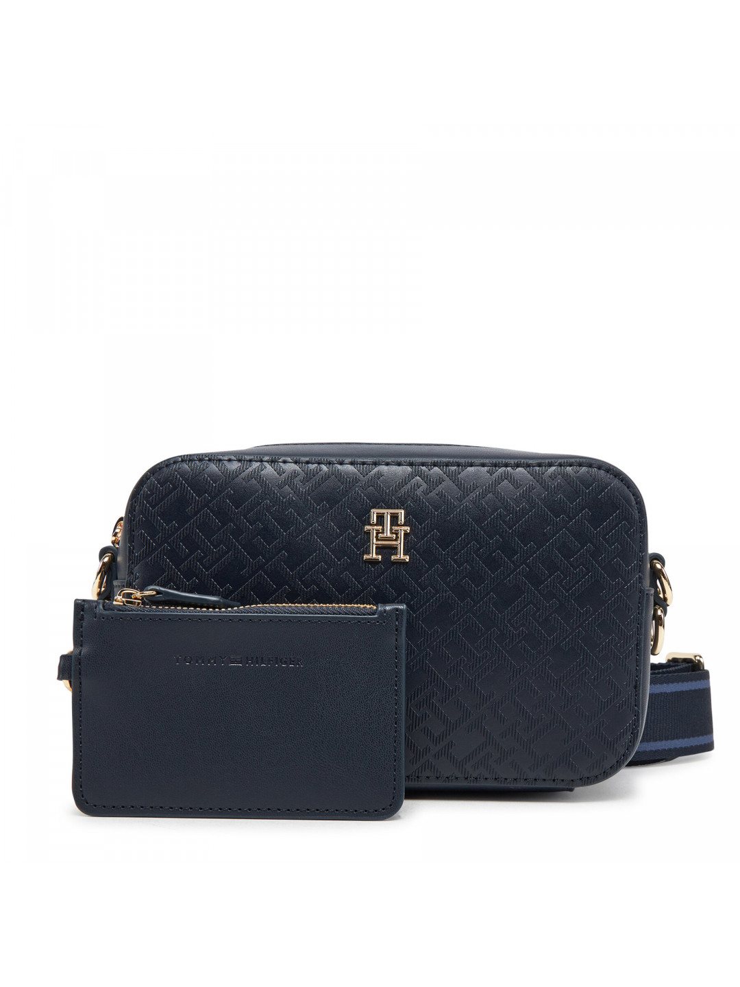 Kabelka Tommy Hilfiger Th Distinct Camera Bag Mono AW0AW17221 Tmavomodrá